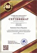 Сертификат о прохождении курсов "Содержние и особенности работы с одарёнными детьми в дошкольных образовательных организациях в соответствии с требованиями ФГОС ДО" Сертификат о прохождении курсов "Содержние и особенности работы с одарёнными детьми в дошкольных образовательных организациях в соответствии с требованиями ФГОС ДО"
